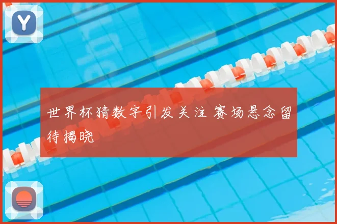 世界杯猜数字引发关注 赛场悬念留待揭晓